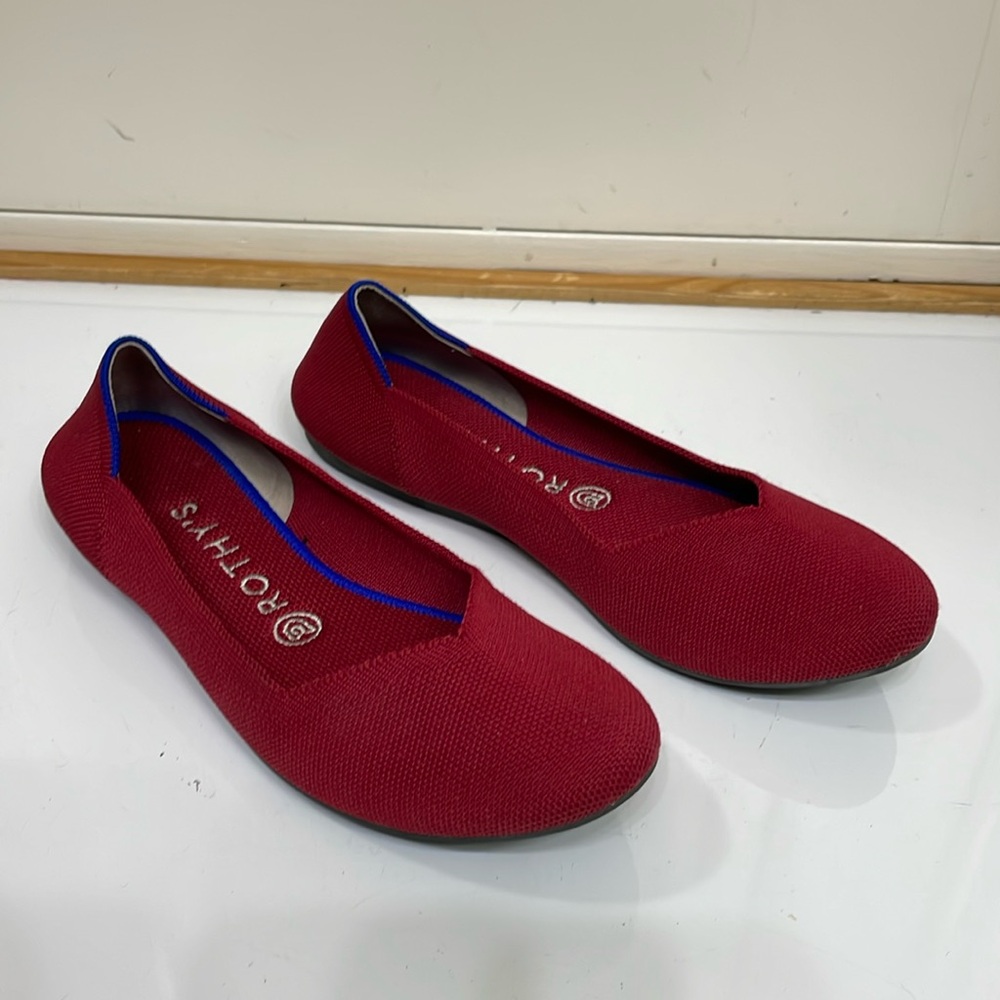 Rothy's Red Ballet Flats